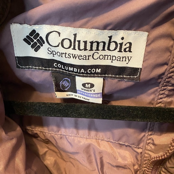 Columbia Interchange Purple Full Zip Quilted Puffer Jacket - Picture 4 of 5